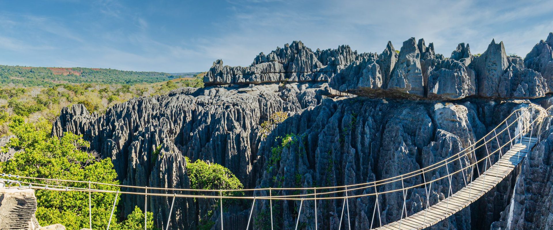 Tsingy of Bemaraha - UNESCO World Heritage - limestone pinnacles - forest of stone - West of Madagascar - Four wheel drive -adventure